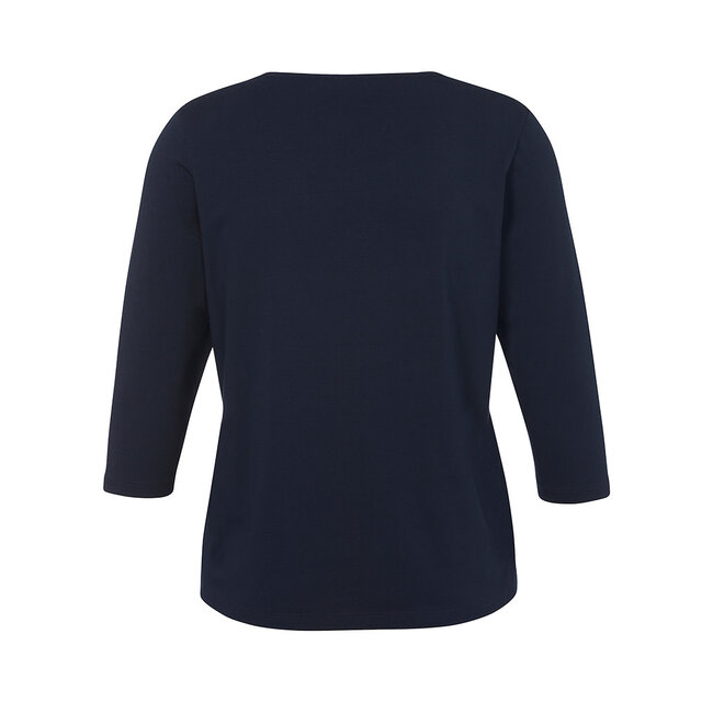 Shirt Via Appia Due D.blauw strass 3/4 mouw 2414421