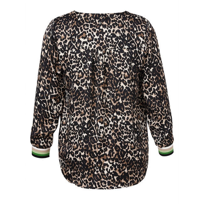 Blouse Frapp leopard print V-hals 2454699