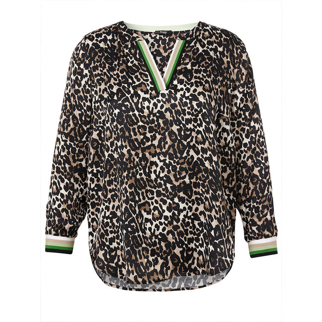 Blouse Frapp leopard print V-hals 2454699