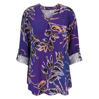 Dorisstreich Blouse Dorisstreich paars print 235271