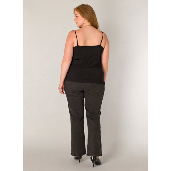 Top Base Level Curvy kant zwart Yelina 7000105