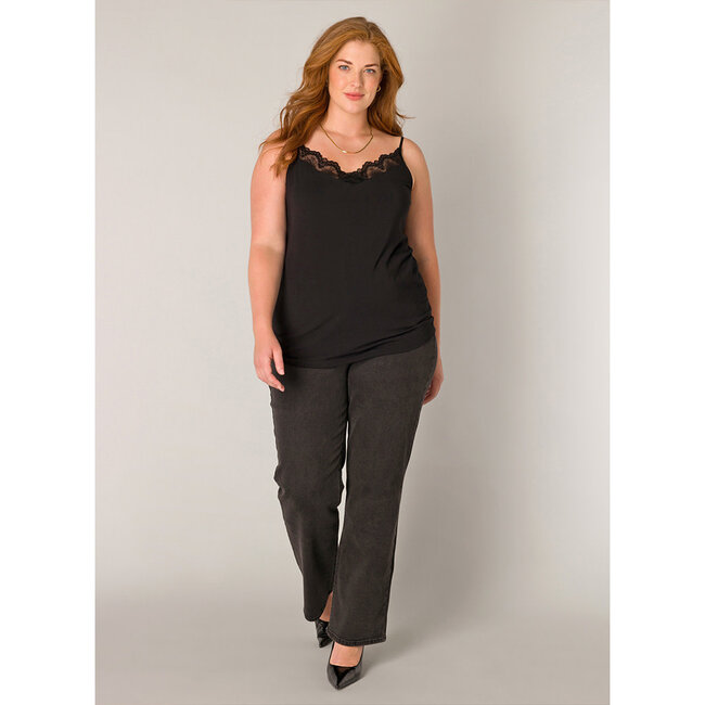 Top Base Level Curvy kant zwart Yelina 7000105