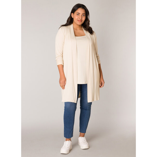 Vest Base Level Curvy Ayla long L.beige 7000001