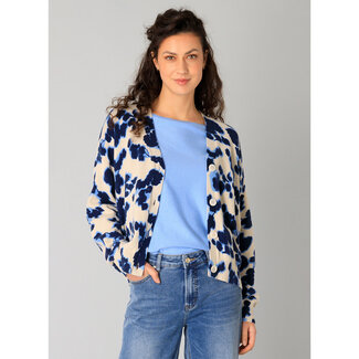 Outlet Cardigan Yest beige kobalt Resa 0005165