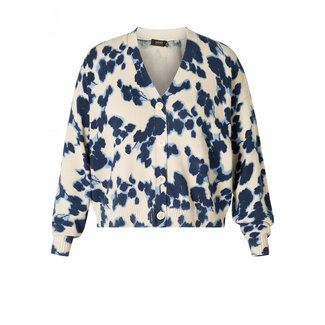 Outlet Cardigan Yesta beige kobalt Verine A005165