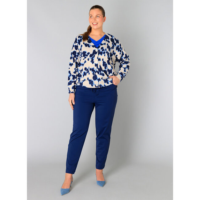 Cardigan Yesta beige kobalt Verine A005165