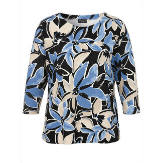 Via Appia Due Sweater Via Appia Due 3/4 mouw zwart blauw 2521430 103