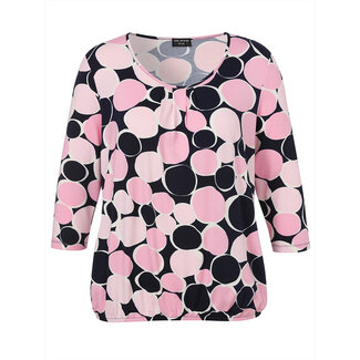 Outlet Shirt Via Appia Due 3/4 mouw D.blauw rose 2521450 803