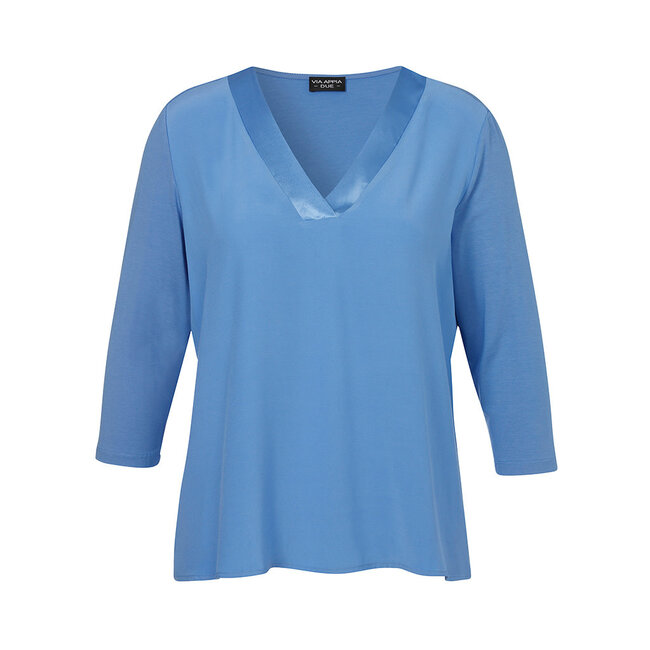 Blouse Via Appia Due 3/4 mouw blauw 2521710 870