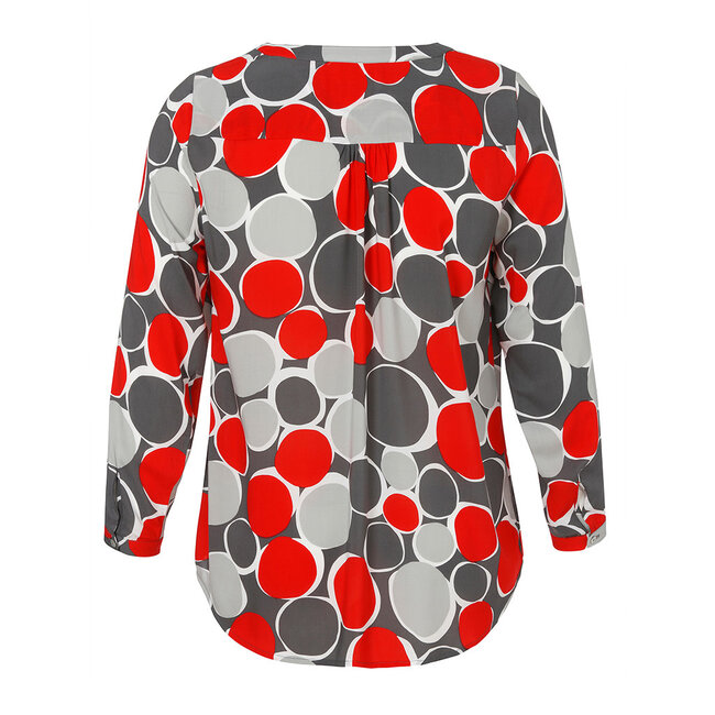 Blouse Via Appia Due grijs rood 2521970 133