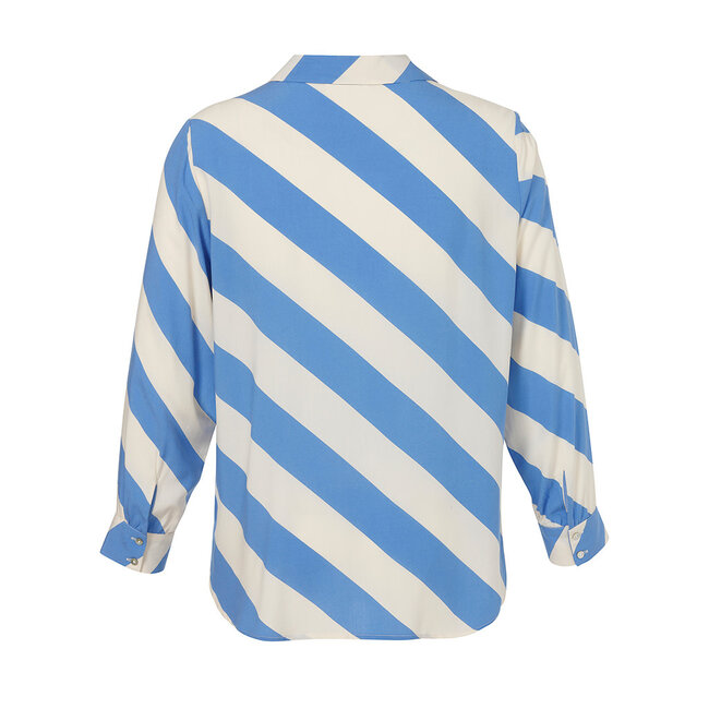 Blouse Via Appia Due blauw creme 2511921