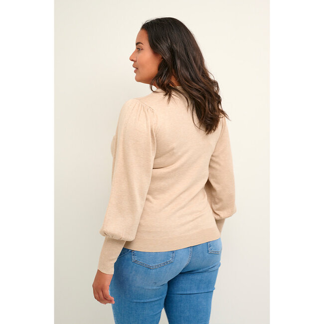 Cardigan Kaffe Curve gemeleerd beige 10581441