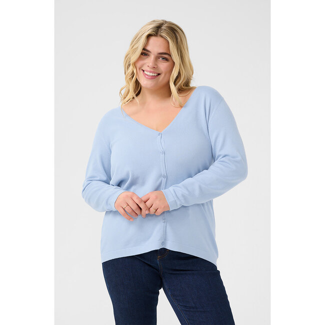 Cardigan Kaffe Curve licht blauw 10582107