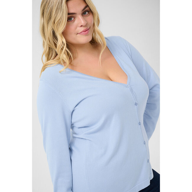 Cardigan Kaffe Curve licht blauw 10582107