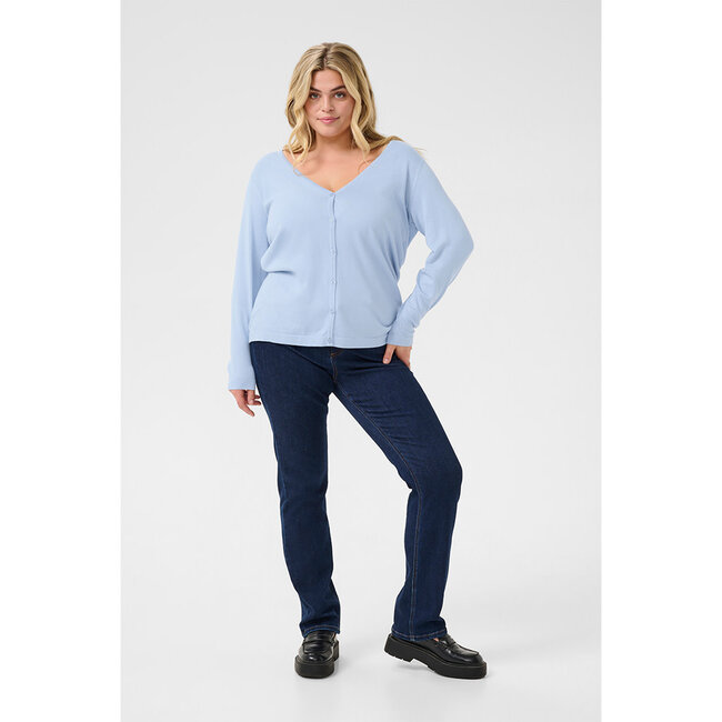 Cardigan Kaffe Curve licht blauw 10582107