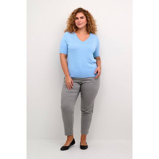 Shirt Kaffe Curve licht blauw 10582490