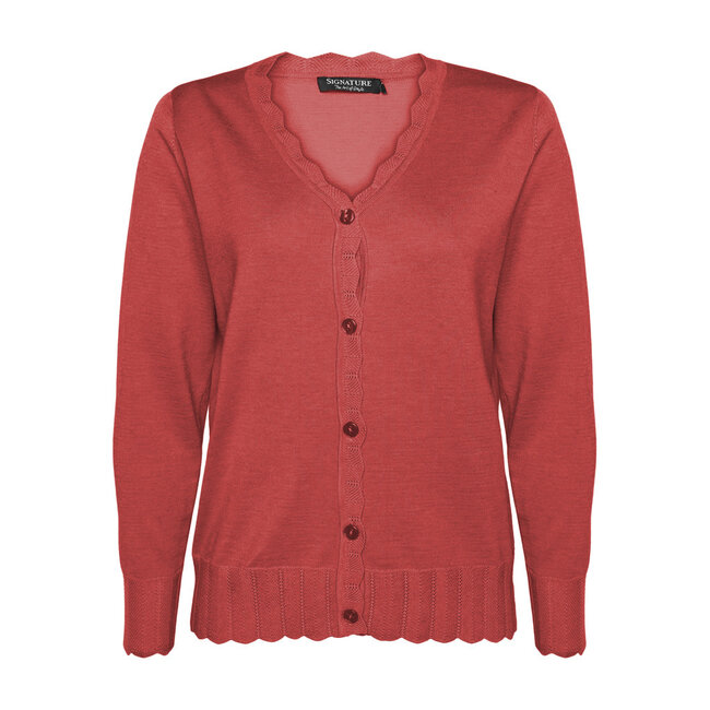 Cardigan Signature fuchsia 218342