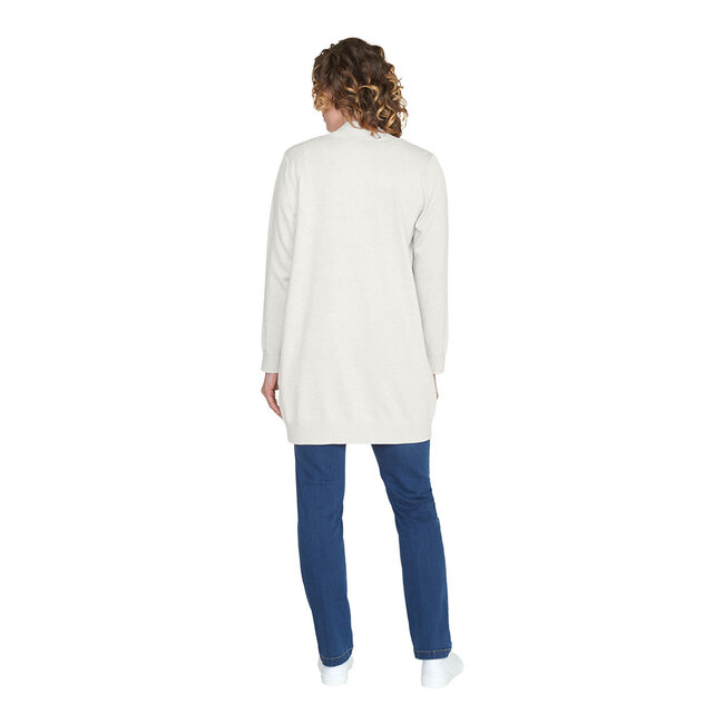 Cardigan lang Brandtex wit 217157