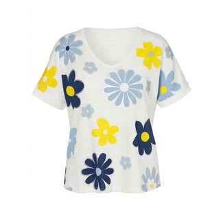 Via Appia Due Shirt Via Appia Due ecru met bloemen 2512439