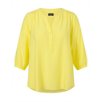 Outlet Blouse Via Appia Due 3/4 mouw geel 2512951