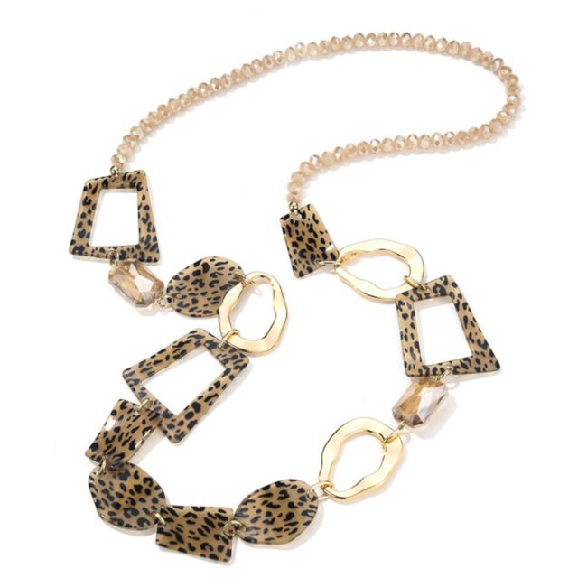 Halsketting leopard goud 101147947