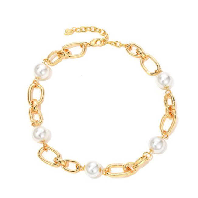 Halsketting parel goud 101192101