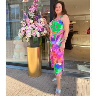 MJ Style Kleed lang MJ Style groen rose multi Faith 6