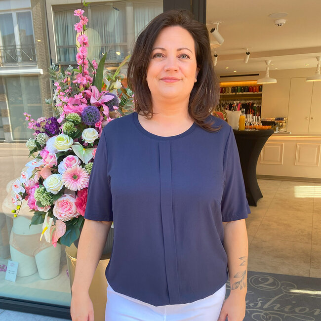 Shirt Barbara Lebek D.blauw 85630052