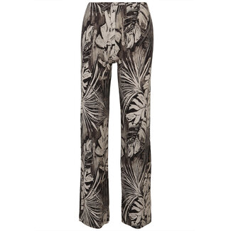 Outlet Broek Dorisstreich groen bruin 809737