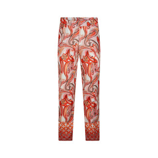 Verpass Broek Verpass wit flamingo red print 2327