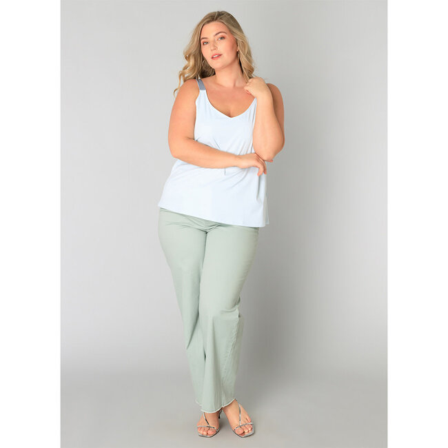 Top Yesta pastel blauw Wieneke A005244