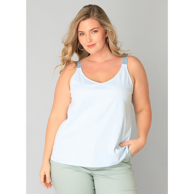 Top Yesta pastel blauw Wieneke A005244