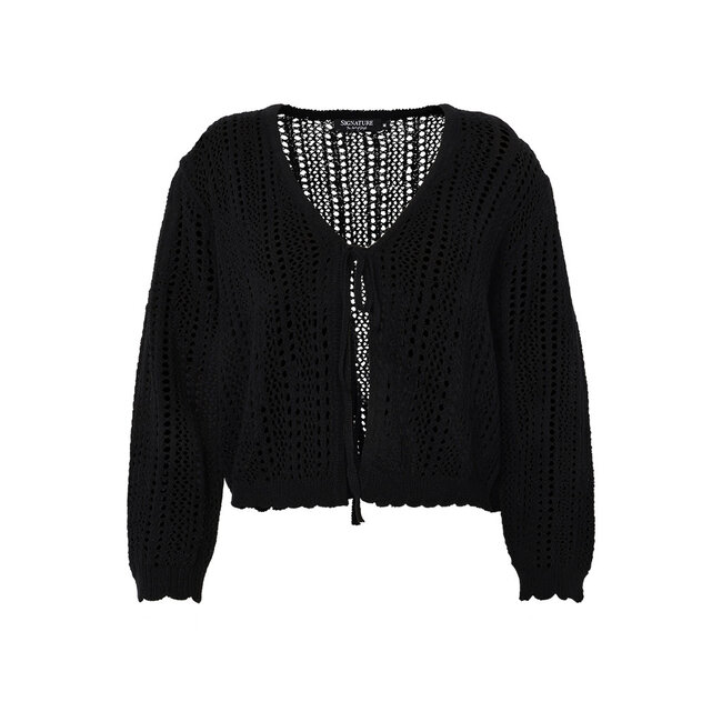 Cardigan Signature zwart 218827