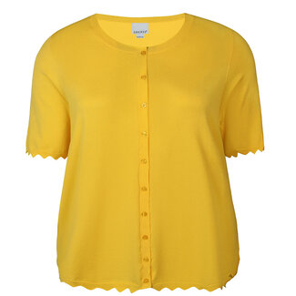 Outlet Cardigan Zhenzi geel 200706