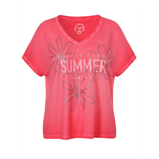 Via Appia Due Shirt Via Appia Due rose met print 2512491