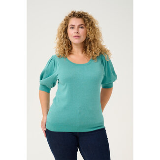 Kaffe Curve Shirt Kaffe Curve blauw glitters 10582346