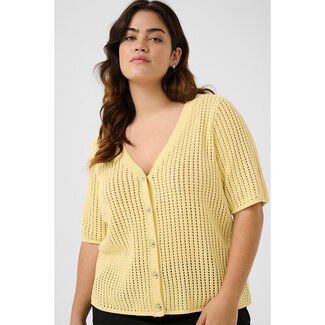 Kaffe Curve Cardigan Kaffe Curve geel 10583214