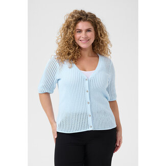 Kaffe Curve Cardigan Kaffe Curve licht blauw 10583214