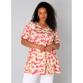 Yesta Tuniek Yesta fuchsia multicolor Ankie A005646
