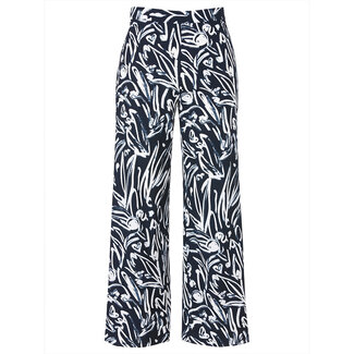 Frapp Broek Frapp brede pijp D.blauw wit 2553704