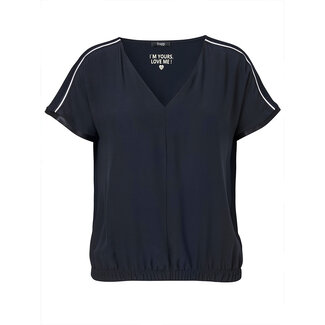 Frapp Blouse Frapp D.blauw wit 2553724