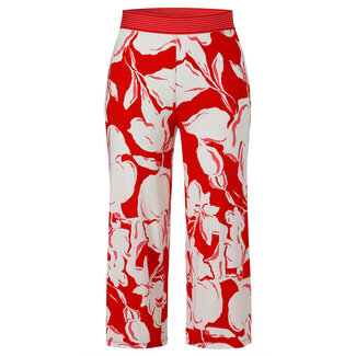 Via Appia Due Broek 7/8 Via Appia Due brede pijp rood wit 2513723