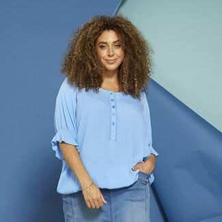 Zhenzi Blouse Zhenzi blauw 200827