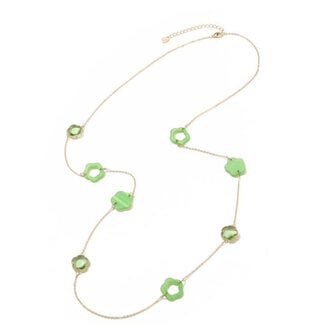 Halsketting groen goud 101172820