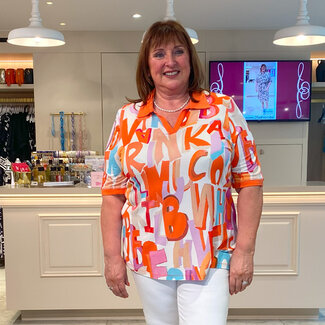 Outlet Shirt SeeYou oranje multicolor E77855 555
