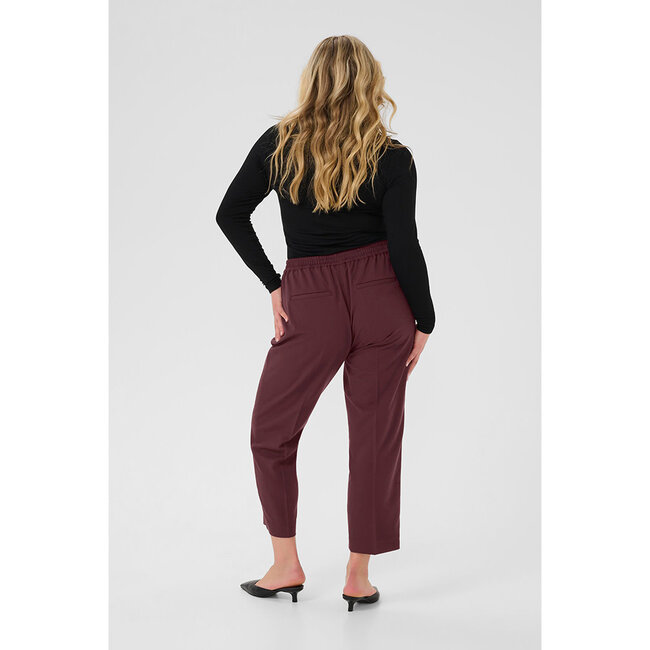 Broek enkellengte Kaffe Curve aubergine 10580650