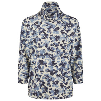 Barbara Lebek Sweater rolkraag Barbara Lebek blauw multi 35170052