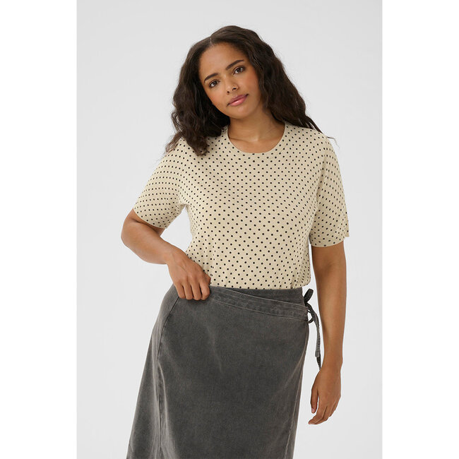 Pull Kaffe Curve beige grijs 10582981