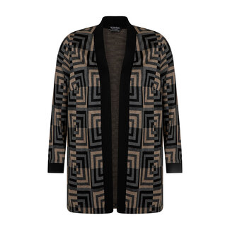 Verpass Cardigan Verpass zwart camel multicolor  8428