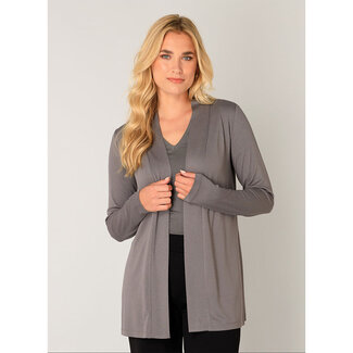 Base Level by Yest Cardigan Base Level D.grijs Yayla 6000023
